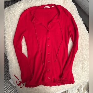 NWOT Dôen Demi Cardigan in Red